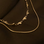 Lovely Heart Two Layered Necklace